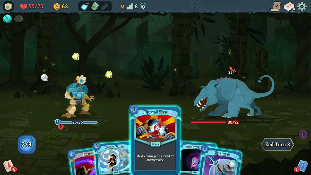 Slay the Spire 2 gameplay screenshot with Defect in combat